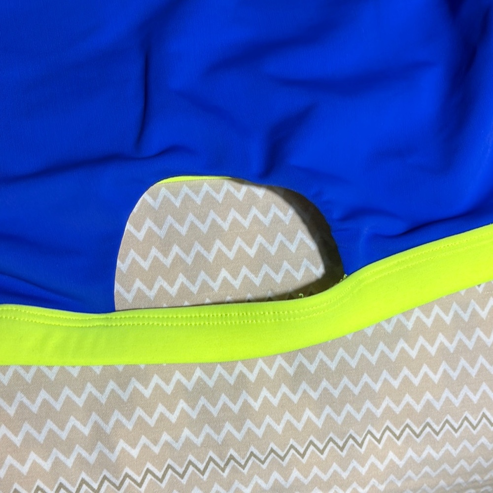 Icon Swim Blue and Neon Yellow Bikini Top - Picture 4 of 5